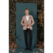 C 656 Slim Fit Tütün Spor Ceket