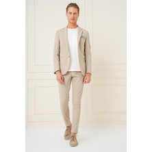 Efor Erkek C 680 Slim Fit Bej Spor Ceket