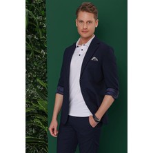 Efor Erkek C 639 Slim Fit Lacivert Spor Ceket