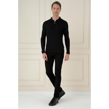 Tr 878 Triko Slim Fit Siyah Basic