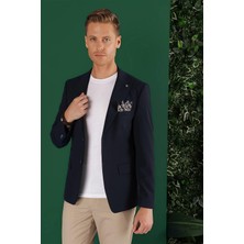 C 632 Slim Fit Lacivert Spor Ceket