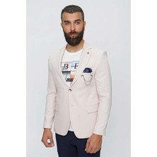 C 620 Slim Fit Bej Spor Ceket