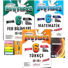 Günay Yayınları 6.sınıf Bumerang 3'lü Defter Kitap-Yeni Müfredat Yeni Baskı-