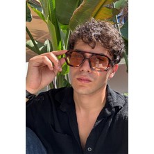 Tunny Erkek Güneş Gözlüğü Leopar-Turuncu