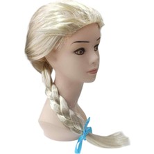 Platin Altın Dore Renk Karlar Ülkesi Elsa Frozen Peruğu Boy