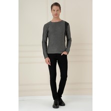 Efor TR 871 Slim Fit Antrasit Klasik Triko