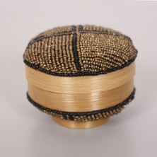 Mylamp Bali Boncuklu Bambu Saklama Kutusu 16X10 cm
