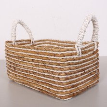 Mylamp Yenice Muz Lif El Yapımı Küçük Sepet 23X32X16X23 cm cm