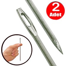 Metal Çuvaldız 15CM Yorgan Iğnesi No7 Kalın Dikiş Iğne Mil Tığ -2 Adet