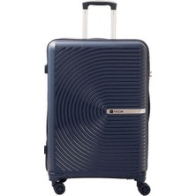 Mçs V374 Ultra Hafif Plastik Materyal Polipropilen Orta Boy Valiz - Lacivert