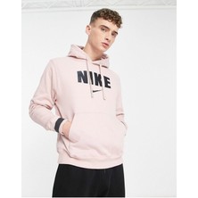 Sportswear Retro Fleece Pullover Hoodie Kapşonlu