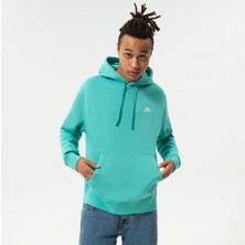 Sportswear Club Fleece Erkek Yeşil Kapüşonlu Polarlı Sweatshirt BV2654-392