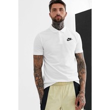 Polo Tişört Nsw Ce Polo Match Up Erkek Tişört 909746-100-BEYAZ