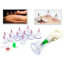 Büro Ev Ofis Personel Vücut Bakımı Için 12PARÇA Vakumlu Kupa Çekme Masaj Aparatı