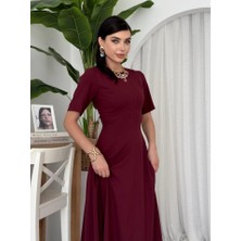 Wera Pliseli Midi Elbise