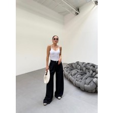 230 gr Poly Viscose Full Lycra Pi̇leli̇ Palazzo Pantolon