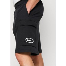 Men's Siyah Kargo Şort