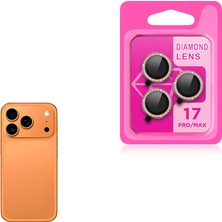 Apple iPhone 17 Pro Max Taşlı Kamera Lens Koruyucu Cam  Zrcl-06