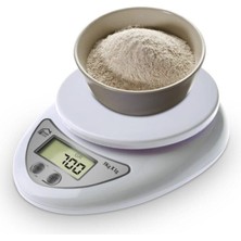 Dijital Mutfak Tartısı, Akıllı ve Hassas, Şık Beyaz Tasarım