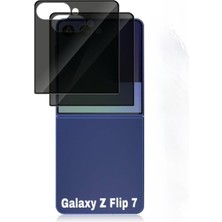 Samsung Galaxy Z Flip 7 Ekran Koruyucu Cam Hayalet Privacy Gizli 5dprivacy