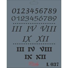 Rich L 037 Stencil 25X25 cm