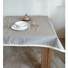 Organik Keten Pamuklu Yumuşaçık Kolay Ütü Masa Örtüsü