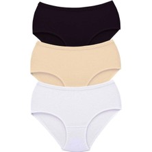 3 Adet Tutku Kadın Yüksek Bel Bato Kalın Lastik Külot S5