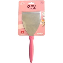 Pirge Spatula No:3 Pembe, Kareli ve Düz Uç Seçenekleriyle Kullanıma Hazır