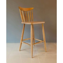 Kleinhaus Furniture Ahşap Yemek Odası Sandalyesi / Bar Sandalyesi