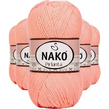 5 Adet Pırlanta Amigurumi El Örgü Ipi Yünü Somon 3148