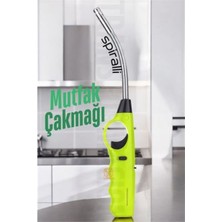 Çok Renkli Spiralli Mutfak Çakmağı, Barbekü ve Mangal Için Güçlü ve Şık Tasarım