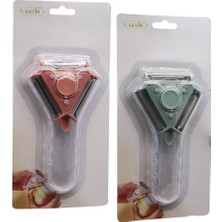 Şeffaf Çıkar Tak 3 Başlı Soyacak, 15.5x9 Cm, Çok Renkli, Kullanışlı ve Pratik Ürün