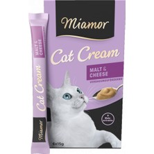Miamor Cream Malt-Peynir Kedi Ödülü 6 x 15 gr Dsdrn