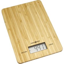 Dijital Mutfak Tartısı, Şık ve Dayanıklı Bambu Tasarımıyla Pratik Kullanım Sağlar