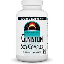 Source Naturals Genistein Soy Complex, Organik 1,000 mg Soya Kompleksi Supplement Fiber Ultra Premium Hammadde