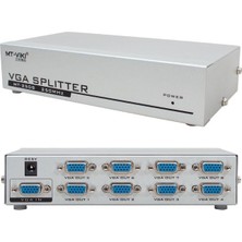 PM-2553 8 Port VGA Dağıtıcı Çoğaltıcı Splitter 9 Volt Adaptörlü 1920X1440 250MHZ