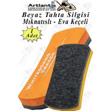 Mıknatıslı Yazı Tahta Silgisi Eva 1 Adet Beyaz Yazı Tahtası Silgisi Manyetik Kaliteli Keçe Uçlu Eva Okul Sınıf Ofis Kuru