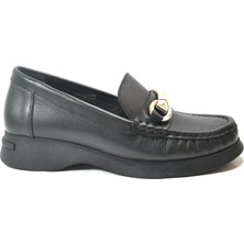 Onlo Ayakkabı 730 Hakiki Deri Ortopedik Dolgu Topuklu Kadın Anne Ayakkabı