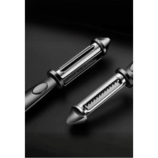 Iki Taraflı Çok Fonksiyonlu Sebze Meyve Soyma Aleti Bej Renk