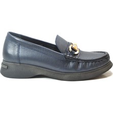 Onlo Ayakkabı 730 Hakiki Deri Ortopedik Dolgu Topuklu Kadın Anne Ayakkabı