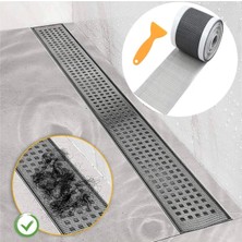 4 Metre Kesilebilir Yapışkanlı Gider Koruyucu Süzgeç, Saç ve Kıl Toplayıcı