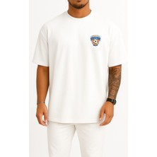 Oversize Al-Fayha Saudi Cep Tasarımlı Unisex T-Shirt