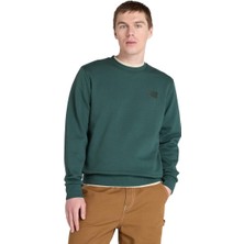 Timberland Silicon Badge (Bb) Crew Neck Erkek Yeşil Sweatshirt TB0A6HSQ3171