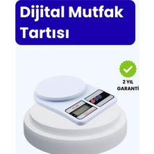 Dijital Mutfak Terazisi, 10KG Kapasite, 1g Hassasiyet, Şık ve Kullanışlı Tasarım