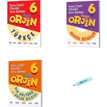 6. Sınıf Orjin Türkçe Sosyal ve Din Kültürü Konu Özetli Soru Bankası