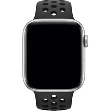 Piyasa Sepeti Apple Watch Series 7 41 MM Fileli Kordon Siyah-Siyah
