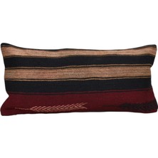 Yeni El Dokuma Dekoratif Lumbar Kilim Kırlent Yastık Kılıfı 6170
