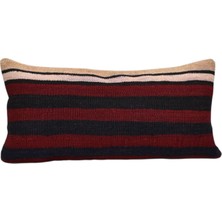 Yeni El Dokuma Dekoratif Lumbar Kilim Kırlent Yastık Kılıfı 6174