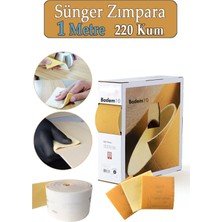 Ahşap Sünger Zımpara Kağıdı 1m 220 Kum, Mutfak, Banyo, Bulaşık Süngeri, Bant