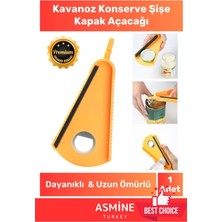 Çok Fonksiyonlu Pratik V Şekilli Kavanoz ve Şişe Kapak Açacağı, Turuncu